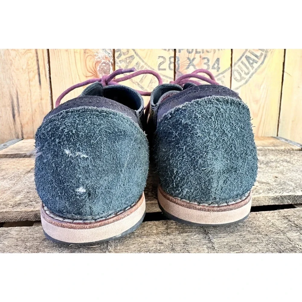 AHNU Oxford Black Shoes Preppy Emery Leather Lace Up Women's 6.5 / 37